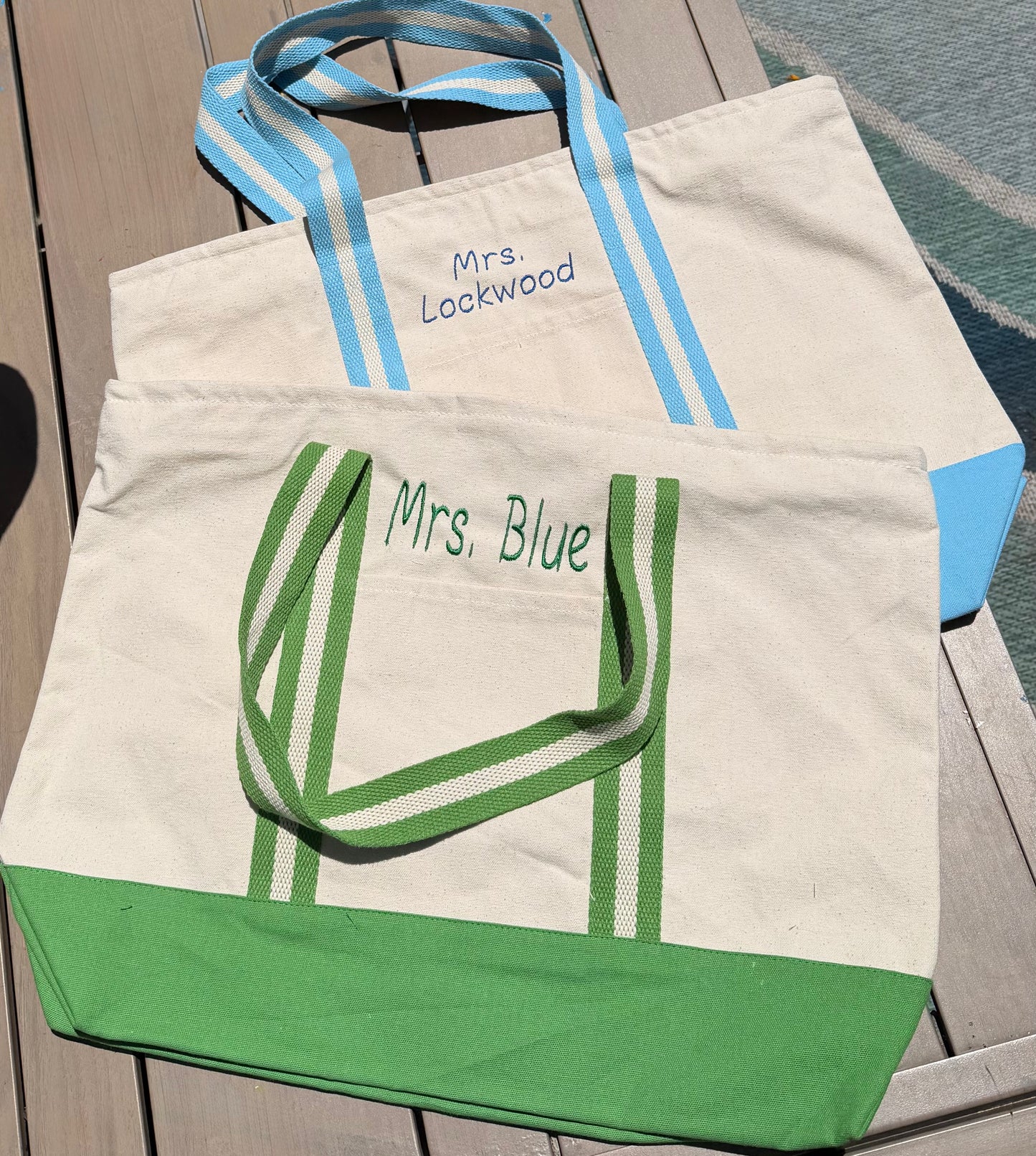 Embroidered Tote Bag