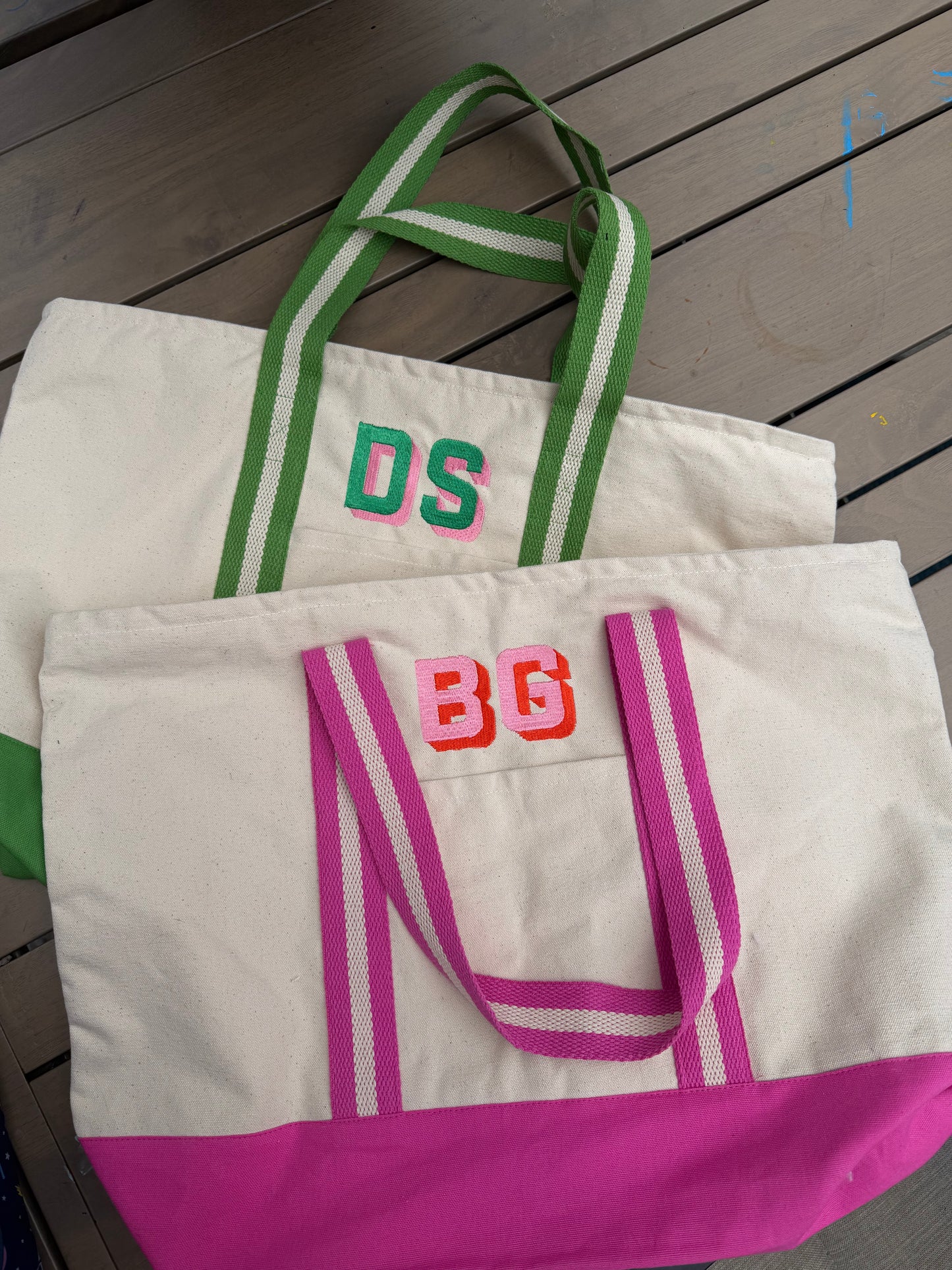 Embroidered Tote Bag