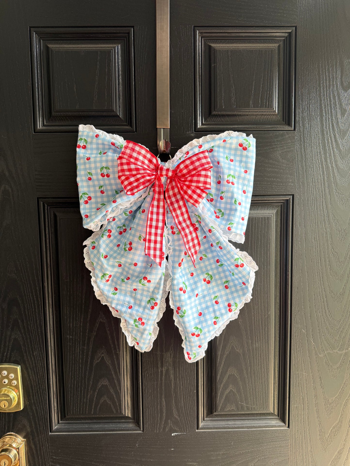 Cherry Daze Door Hanger Bow