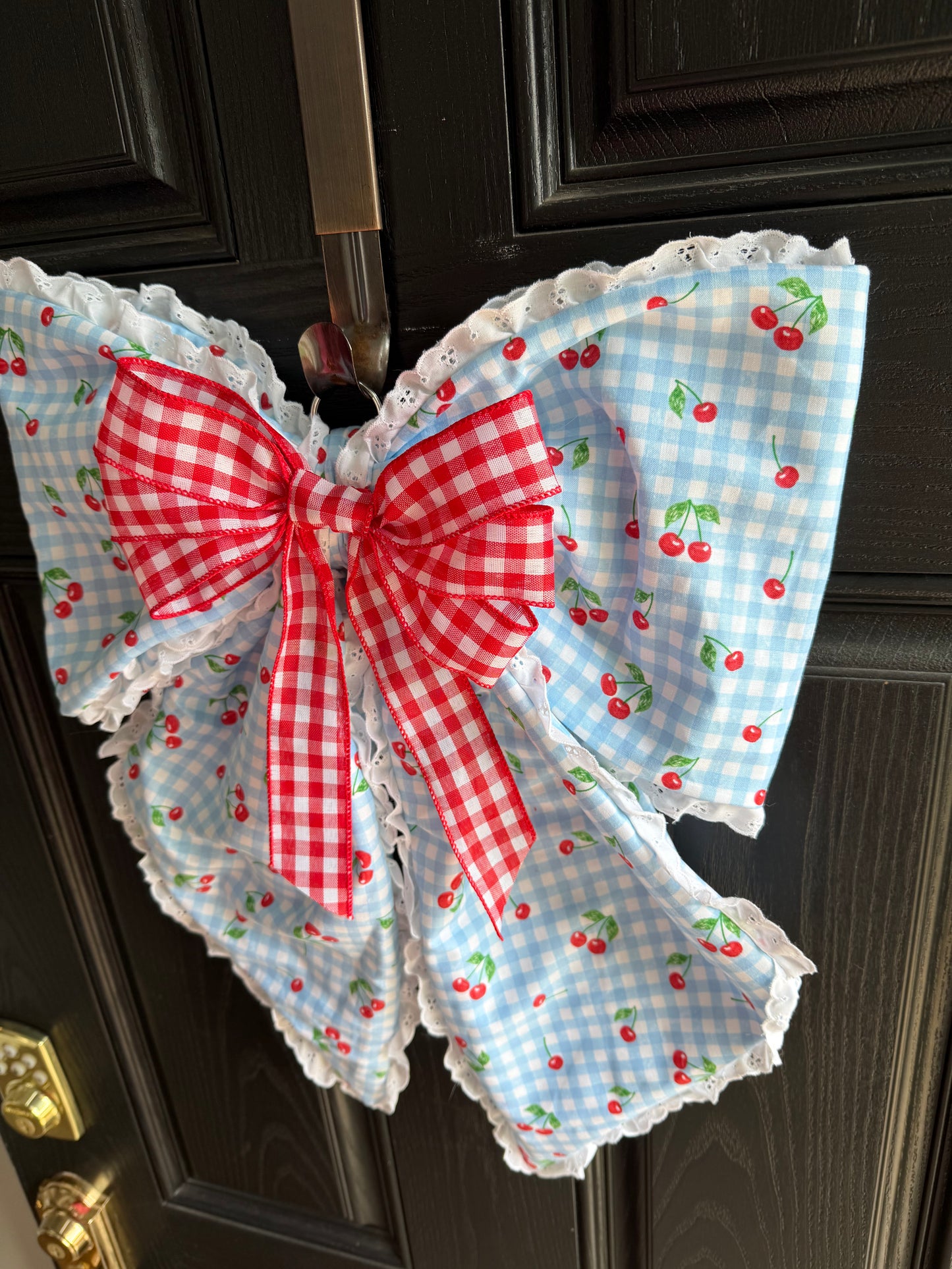 Cherry Daze Door Hanger Bow