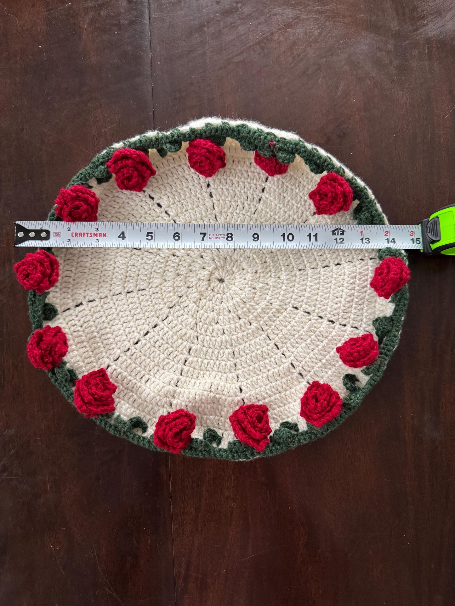 Crochet Rose Placemat and Flower Bouquet