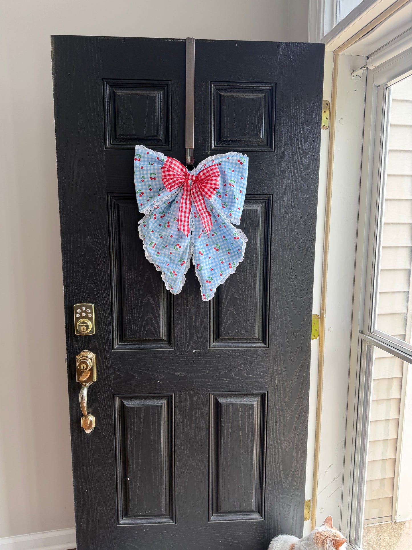Cherry Daze Door Hanger Bow
