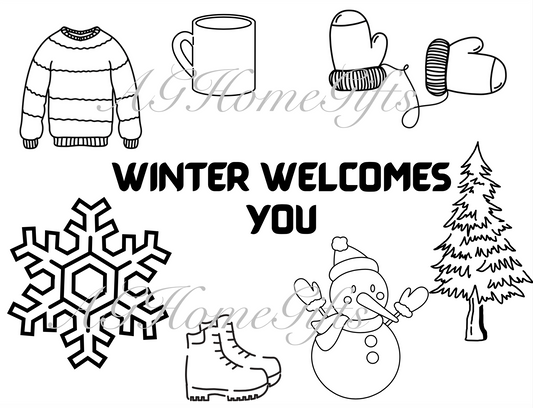 Seasons Coloring Book