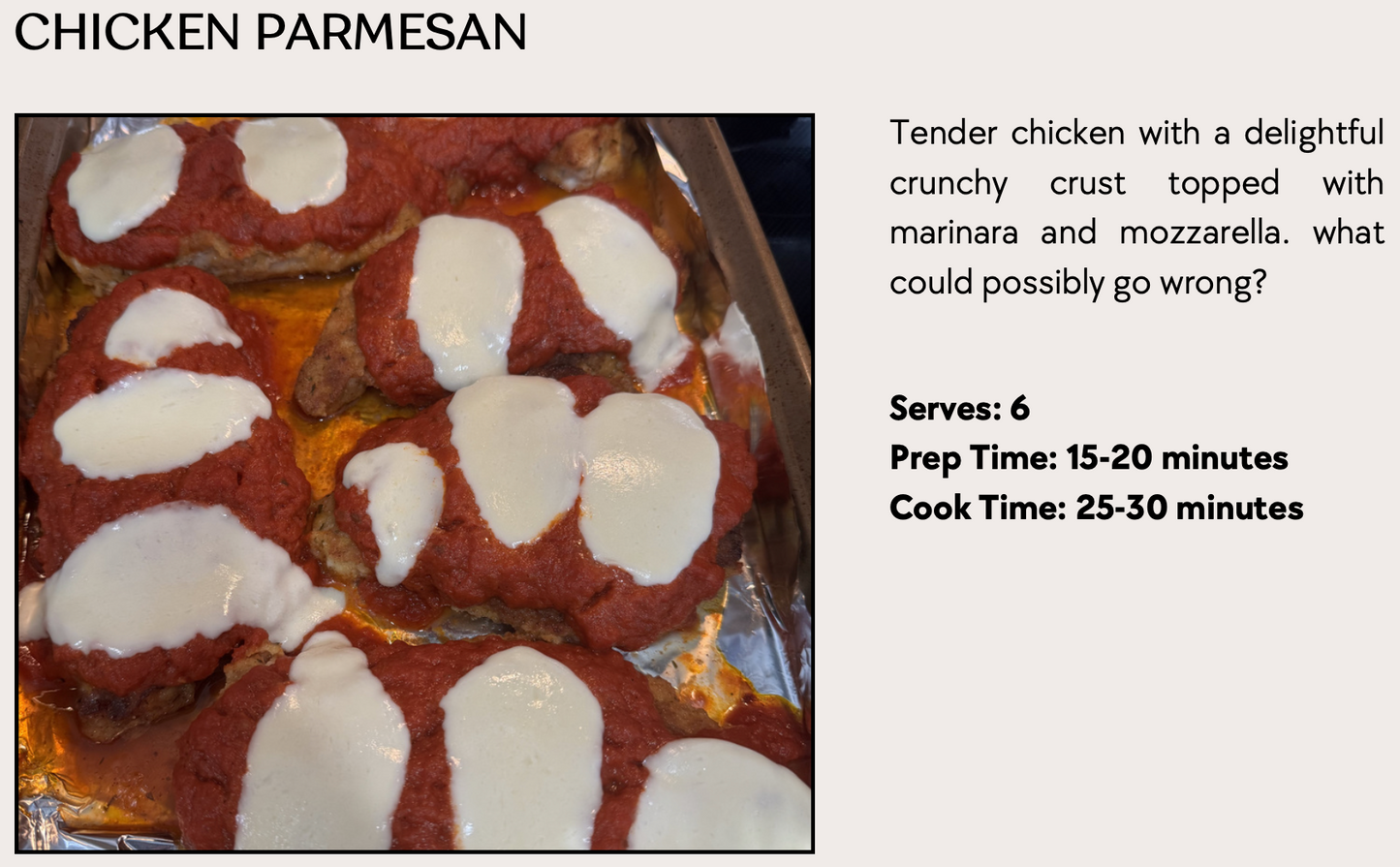 Chicken Parmesan