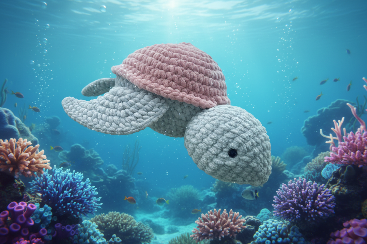 Shelley the Turtle Ocean Scene